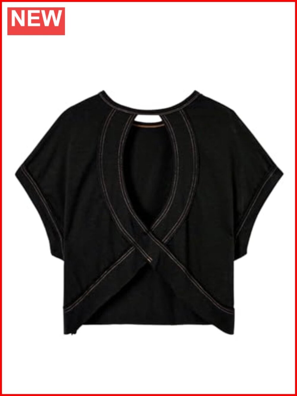 Women Open Back Workout Tee Short Sleeve Backless Athletic Top Casual Gym Shirt